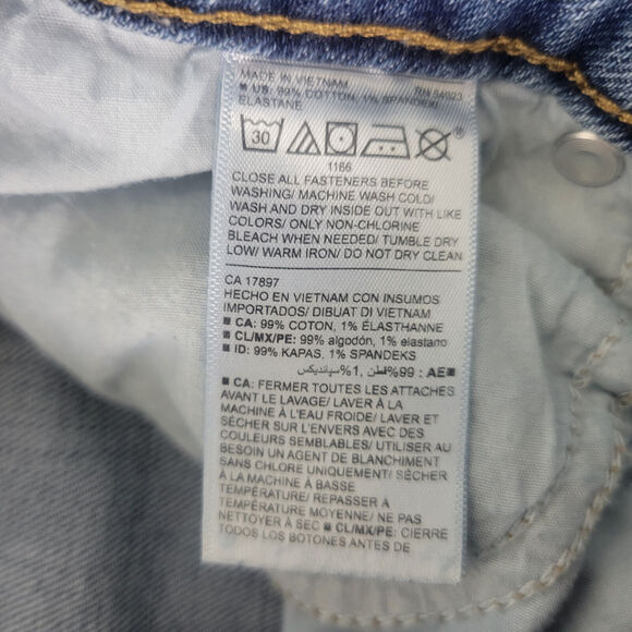 Old Navy Denim Shorts Womens 2 Blue Jean High Rise Cuffed Hem Medium Wash - Picture 9 of 15